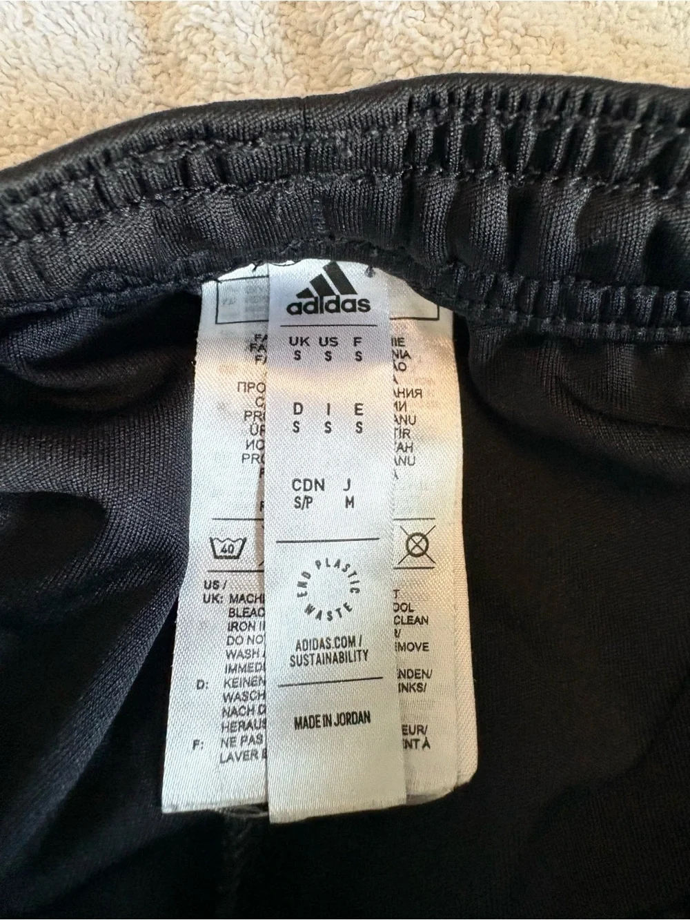 adidas Black Athletic Shorts with Logo